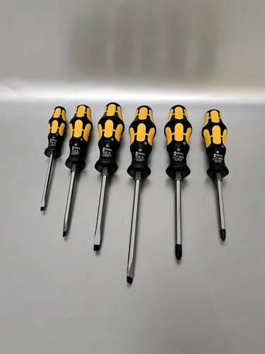Wera Schraubendreher-Set 6-teilig - Vielseitige Schraubenzieher für jeden Einsatz - Schraubendreher-Set mit 6 hochwertigen Werkzeugen, ideal für präzise Arbeiten und langlebig. Perfekt für Hobbybastler und Profis!