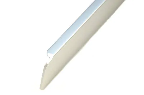 ALU ENDLEISTE Rechts 38MM für Küchenarbeitsplatten - Hochwertige Aluminiumleiste mit 38mm Dicke, perfekt für die elegante Abdeckung von Arbeitsplatten. Maße: 60cm, ohne Schraubenlöcher. Ideal für jeden Küchenstil.