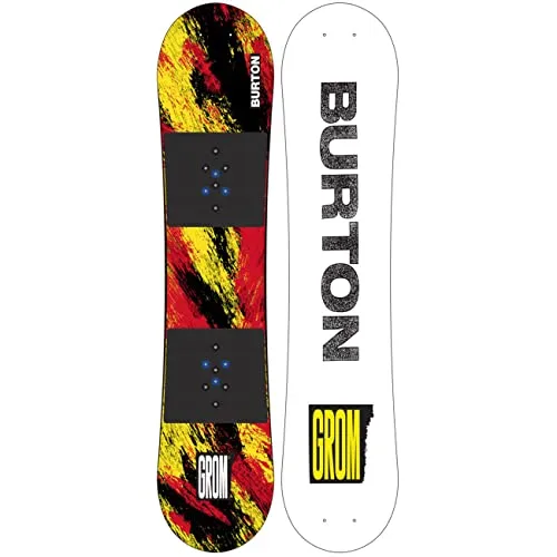 Burton Kinder Freeride Snowboard GROM Ketchup and Mustard, Größe:110, Farben:Ketchup/Mustard