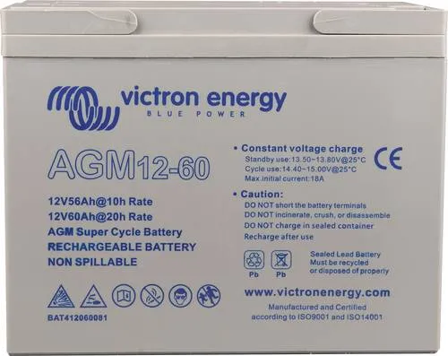 Victron AGM 12V 60Ah Super Cycle Batterie (M6) von Victron Energy