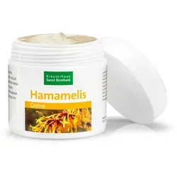 Hamamelis-Creme - 100 ml - Ganzkörperpflege mit Hamamelis-Extrakt, ideal zur Pflege bei trockener, rissiger Haut und zur Minderung von Hautjucken. Wirkt durchblutungsfördernd und entzündungshemmend für eine straffere Haut.