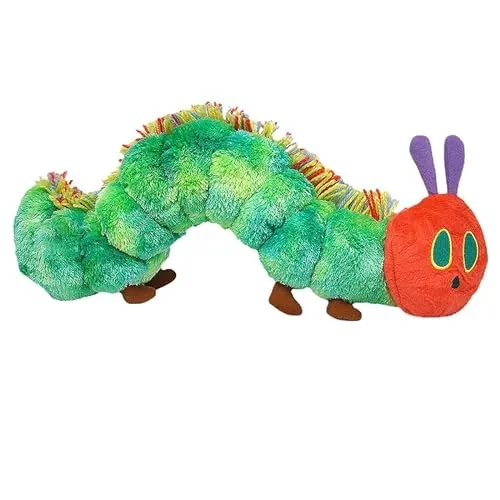 Raupe Nimmersatt Kuscheltier, 25cm Kleine Raupe Nimmersatt Plüschtier Baby Stofftier Spielzeug für Kinder Geburtstag und Weihnachten