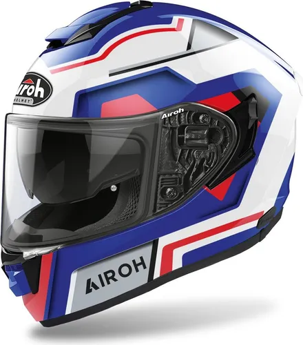 Airoh ST.501 Square Helm, weiß/blau/rot, 2XL (63)