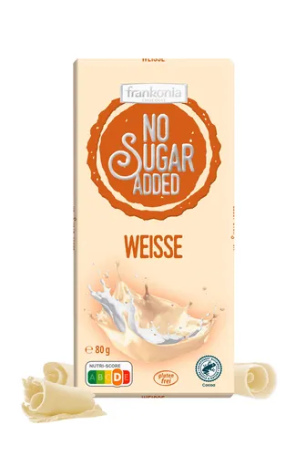 Frankonia No Sugar Added Weisse Schokolade in weiß von frankonia CHOCOLAT