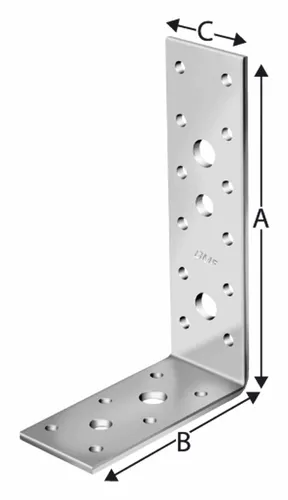 SST Winkelverbinder AG40314, 50 Stück - Breitwinkel Winkelverbinder AG, ideal für stabile Holz- und Metallverbindungen mit vielseitigen Befestigungsmöglichkeiten.