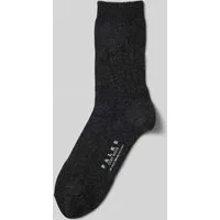 Falke Socken mit hochwertigem Woll-Kaschmir-Mix Modell 'COSY WOOL' in Dunkelgrau, Größe 35-38
