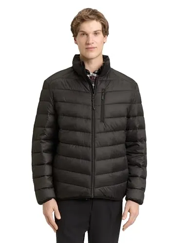 TOM TAILOR Denim Lightweight Steppjacke mit Stehkragen - Leichte, gesteppte Jacke mit praktischen Taschen und wasserabweisendem Material. Ideal für den Alltag und angenehm zu tragen. Reguläre Passform und pflegeleicht.