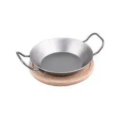 CHG® Schlemmerpfanne mit Servierbrett, 2er-Set von C. Hermann Gross Metallwarenfabrik KG