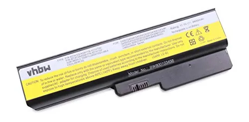 vhbw Akku kompatibel mit Lenovo 3000 B460, B550, G430, G430 4152, G430 4153, G430A, G430L, G430LE Notebook (4400mAh, 11,1V, Li-Ion)