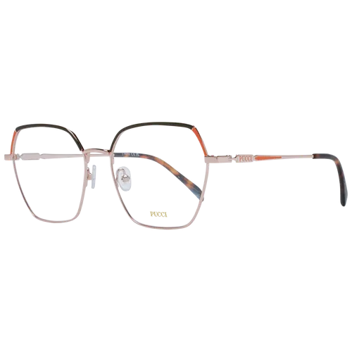 Pucci Brillenfassung EP5222 28A 54 Damen - Damen Brillenfassung in elegantem Rosé Gold, ideal für stilbewusste Frauen. Hochwertiges Metall und modernes quadratisches Design sorgen für einen angesagten Look.