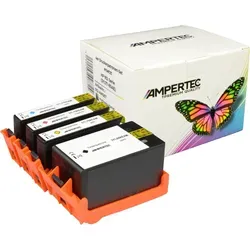 Ampertec 4 Kompatible Tinten ersetzt HP 6ZC74AE 912 Multipack KCMY 6ZC74AEAM