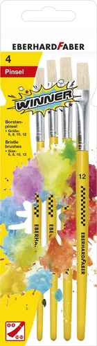 EBERHARD FABER Borstenpinsel-Set WINNER 4-teilig