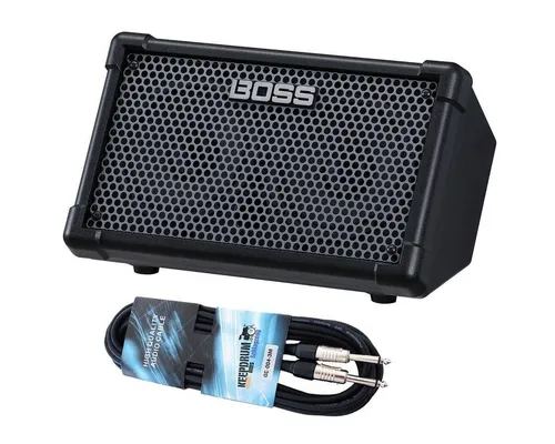 Boss by Roland Boss Cube Street II Verstärker Schwarz mit Klinkenkabel Verstärker (Anzahl Kanäle: 2, 10,00 W, mit Klinkenkabel)
