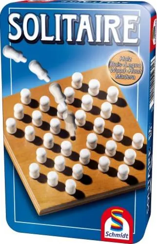 Schmidt Spiele 51231 Solitaire - Bring Mich mit Spiel in der Metalldose, buntes Strategiespiel für Kinder ab 3 Jahren, ideal für schnelle Spielrunden