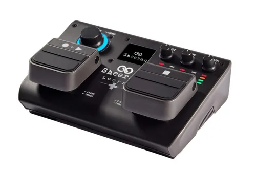 Sheeran Loopers Looper + - Tragbares Dual-Track Looper-Pedal, erstklassige Audioqualität und intuitives Farbdisplay für Musiker