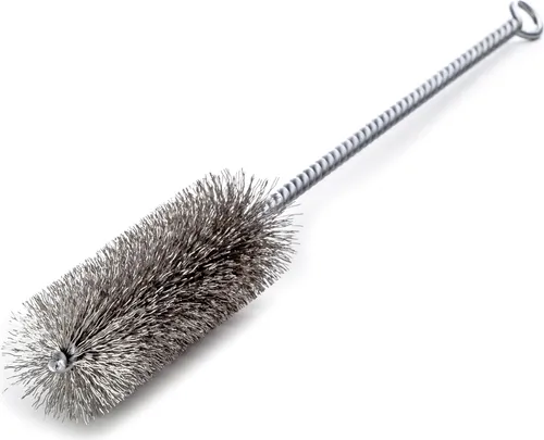 Lessmann Zylinderbürste mit Öse 10 mm, Gesamtlänge 300 mm Stahldraht