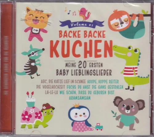 Kinderlieder CD Backe Backe Kuchen 20 Lieder Party Fete Kids Volume 1 #K2196