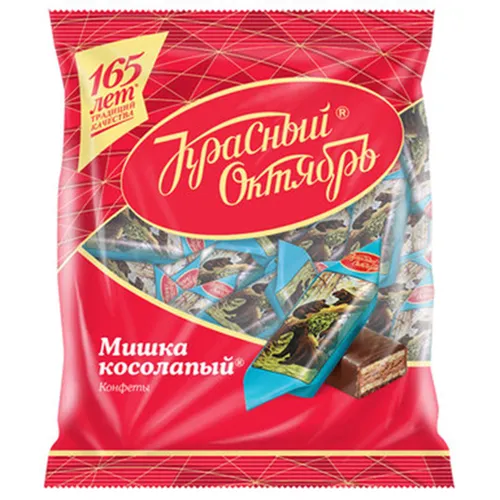 Pralinen Mischka Kosolapij mit Waffeln und Mandeln in kakaohaltiger Glasur 200g