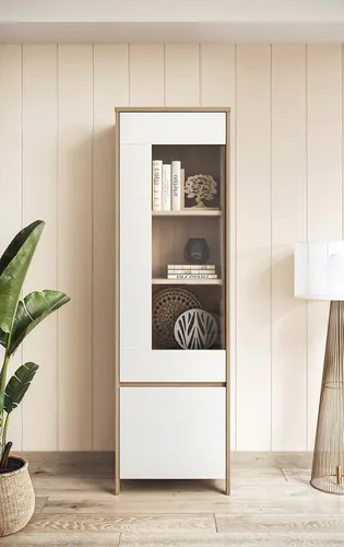 Home affaire Vitrine Stranda, moderne Glasvitrine im Scandi-Style