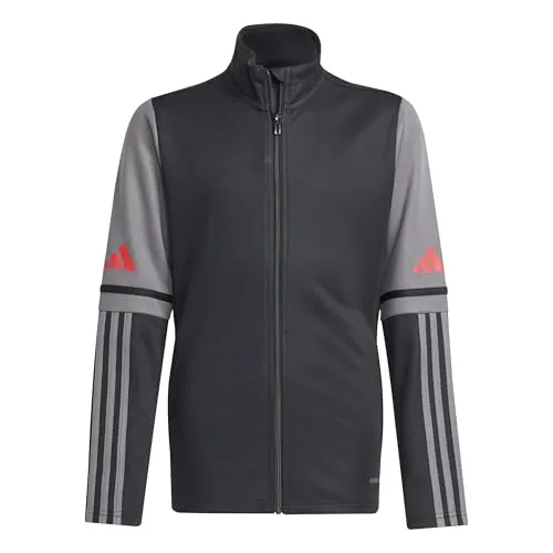 adidas Unisex Kinder SQUADRA25 TRAINING JACKET KIDS - Kinder-Regenbekleidung mit Reißverschlusstaschen, aus 100% recyceltem Polyester und AEROREADY für optimalen Komfort.
