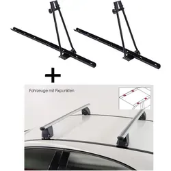 2x Fahrradträger ORION + Dachträger VDP Delta kompatibel mit für VW Caravelle (T6) ab 2015