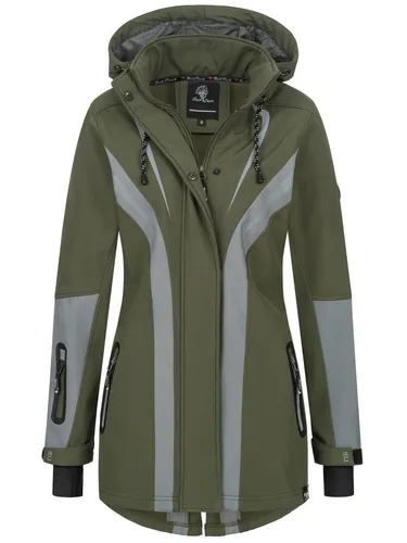 Rock Creek Softshelljacke D-492 Damen - Wanderjacke mit Wasserabweisender Funktion - Übergangsjacke für Damen mit modernem Design und optimaler Passform, ideal für Outdoor-Aktivitäten. Praktische, wasserabweisende Taschen bieten Sicherheit für Ihre Utensilien.