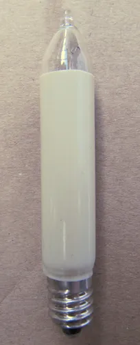 Ersatzlampen Schaftkerze klein elfenbein 15/16 Brennstellen 16V 3W - Hochwertige Ersatzlampen für festliche Beleuchtung, ideal für Weihnachtsartikel und stimmungsvolle Atmosphäre.