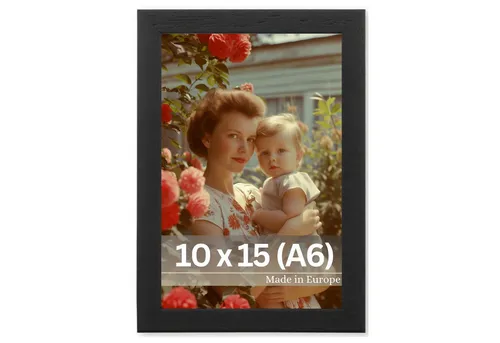 Victor (Zenith) Bilderrahmen Nolde, Bilderrahmen Schwarz 10x15 cm, Bilderrahmen Modern, Holzrahmen A6