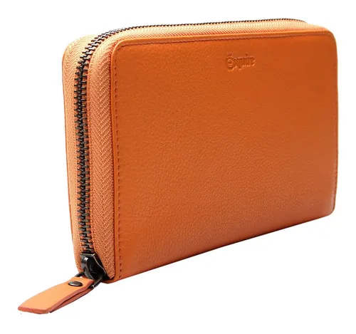 Esquire Zip Around Wallet mit RFID-Blocker in orange von Esquire