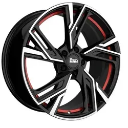 MAM RS5 Felgen 7.0Jx16 schwarz rot poliert in rot von mam wheels