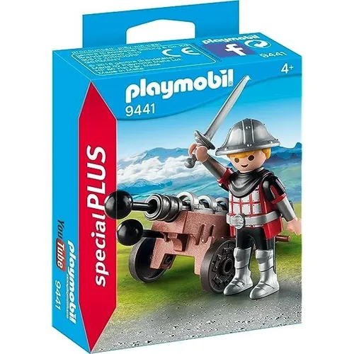 PLAYMOBIL 9441 - Ritter mit Kanone, inkl. Geschosse und Zubehör für spannenden Spielspaß ab 4 Jahren