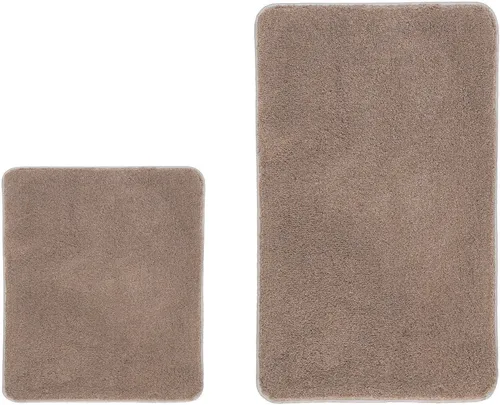 Kleine Wolke Badematte RELAX, Höhe 30 mm, rutschhemmend beschichtet, fußbodenheizungsgeeignet, Polyacryl, rechteckig, 2er-Set 55x65 cm / 70x120 cm, Badteppich, Uni Farben, rechteckig, rund & als Set erhältlich