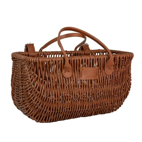 UNUS Fahrradkorb in Weidenoptik, Wetterfest und Praktisch - Fahrradkorbe aus wetterfestem Kunststoff in eleganter Weidenoptik, ideal für Einkäufe mit flexibler Befestigung am Gepäckträger oder Lenker.