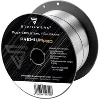 STAHLWERK Fülldraht FLUX Edelstahl E308LFC 0,8 mm - Hochwertiger Edelstahl Fülldraht 0,8 mm auf 0,45 kg Rolle, ideal für Schutzgasfreies Schweißen. Garantiert beste Schweißergebnisse für Industrie, Handwerk und DIY.