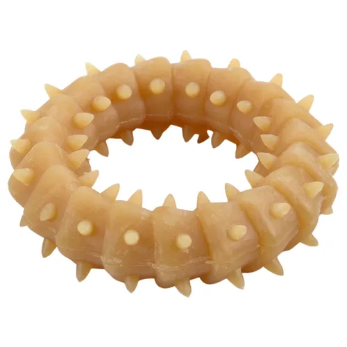 Beeztees Hundespielzeug Gummiring Natur für kleine Hunde und Welpen 8x8x2cm