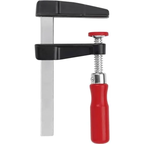 BESSEY Druckguss-Schraubzwinge LM20/8, Spannweite 200 mm Ausladung 80 mm, Ober-/Unterteil aus bruchfestem schwarz beschichtetem Zink-Druckguss, Gewicht 0,55 Kg