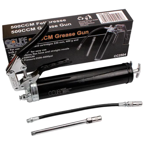 Fettpresse Einhand Einhandfettpresse Handpresse Werkstatt Presse 400ml + Zubehör