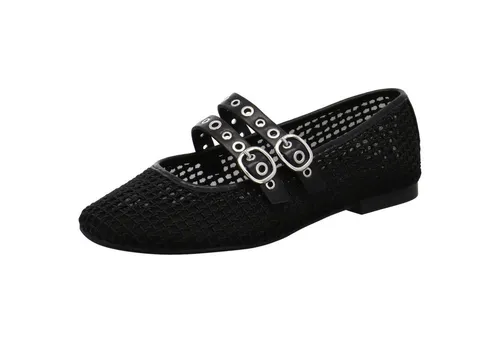 Tamaris Damen Ballerina flach, schwarz, 40 EU von Tamaris