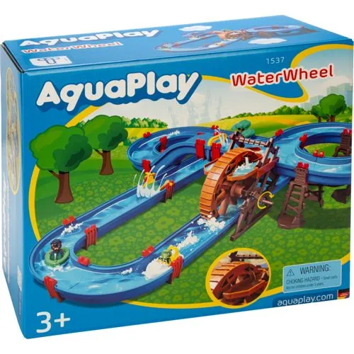 AquaPlay Wasserbahn WaterWheel 8348308 – Spielspaß für kleine Entdecker - Die AquaPlay Wasserbahn WaterWheel bietet 2 Spielebenen mit einem großen Wasserrad und 2 Booten. Ideal für kreatives Spiel und leicht erweiterbar mit anderen AquaPlay-Sets. Spaß für Kinder ab 3 Jahren!