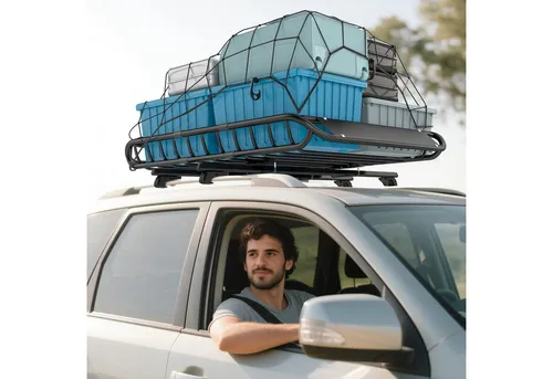 SPORTNOW Universal Dachgepäckträger mit Windschutz – 150 kg Tragkraft