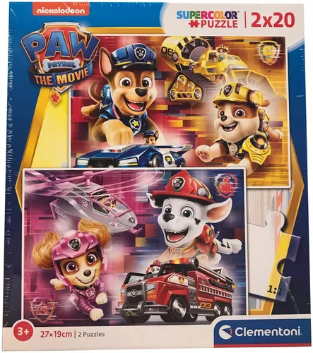 Puzzle 2x20 elementów. Supercolor. Psi Patrol Clementoni 8005125247868