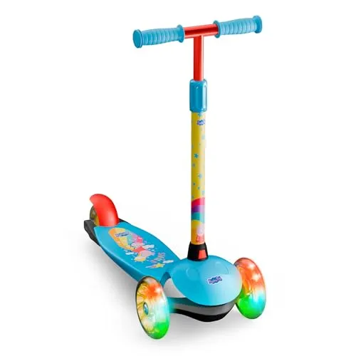 DeQUBE Kinderroller mit LED-Rädern – Faltbar & Höhenverstellbar