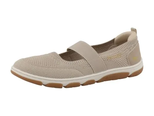 Mustang Slipper Damen Kunstleder/Textil - Beige - 39 - Bequemer Damen Slipper von Mustang mit flexiblem Textiloberteil für optimalen Tragekomfort. Ideal für aktive Tage dank rutschhemmender Sohle und herausnehmbarer Innensohle.
