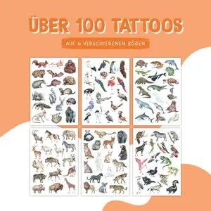 Temporäre Tattoos von Papierdrachen