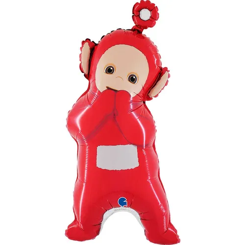 Teletubbies Folienballon, rot, 81cm in rot von Grabo