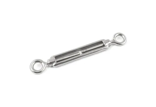 DQ-PP Schraube DQ-PP 50x SPANNSCHLOSS Öse Öse, M4-M5, VA4, edelstahl, Drahtspanner, Spannschraube, Seilspanner, Spannschraube