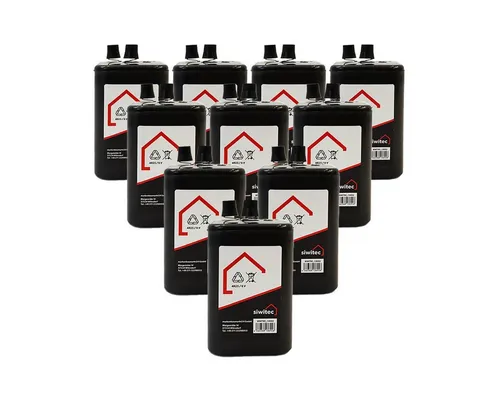 siwitec 10 x Blockbatterie für Warnleuchten im Straßenbau, 6V Batterie Typ AR2 Batterie, 4R25 (6 V V), 6 V, 7 Ah, Typ 4R25600 Minuten Dauer