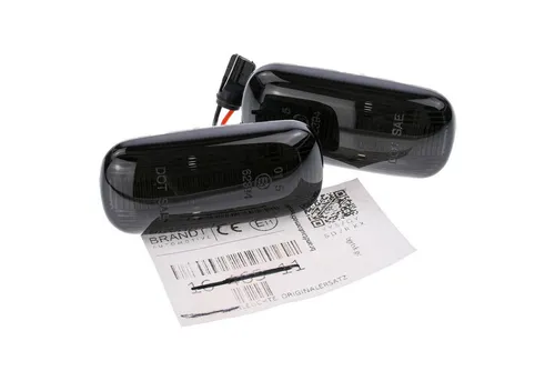 SEITEN BLINKER Blinkleuchten LED Schwarz für Audi A3 S3 8P 03-13 - Hochwertige LED-Seitenblinker für Audi A3 S3, mit CAN-Bus-Technologie für einfache Installation. Ideal für eine moderne Optik und optimale Sichtbarkeit. TÜV-geprüft und straßenzugelassen.