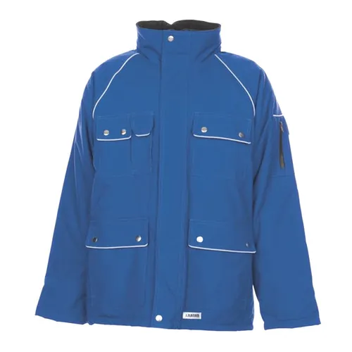 Planam Winter-Parka 320 - Winterjacke in Blau, Größe M - Kleidung: Robuster Winter-Parka aus hochwertigem Canvas, ideal für kalte Tage und Outdoor-Aktivitäten.