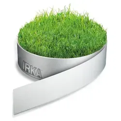 IRKA Rasenkante Alu/Zink Silbern 2000 cm x 15 cm von IRKA